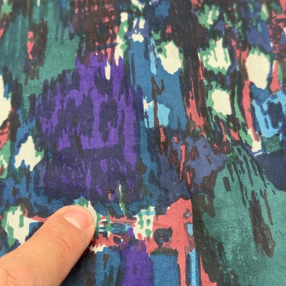 Robert Stock Shirt Men’s Large 100% Silk Vintage 90s Abstract Short Sleeve - Picture 8 of 8